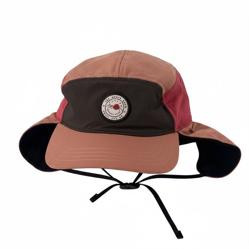 Flylow Gear 5-Panel Earflap Hat Insulated Fleece Lined Clay Brown Unisex